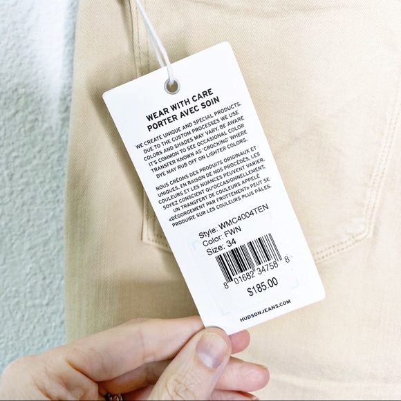 NWT Hudson Tally Midrise Skinny Crop Jeans - Picture 6 of 6